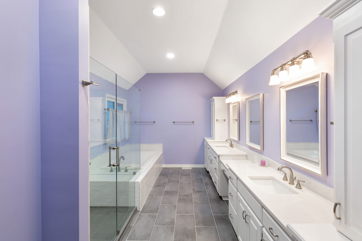 138th St in Overland Park - Kansas City Primary Bath Remodel