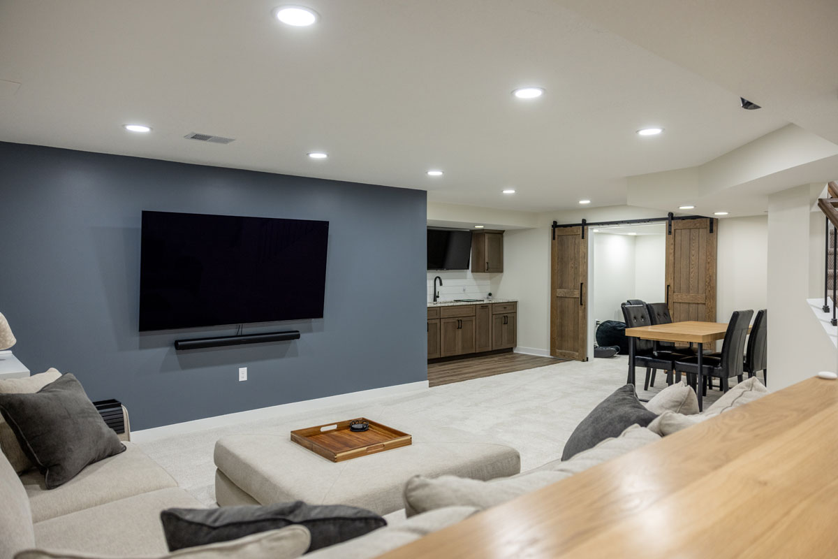 131st Street Overland Park, KS Basement Remodel